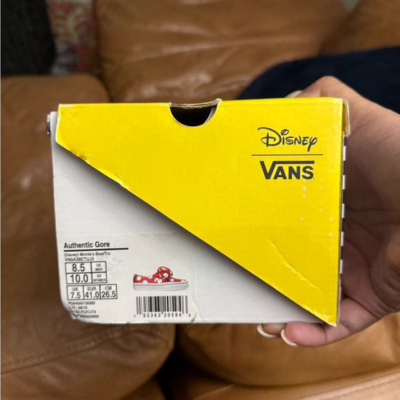 Vans Disney x Authentic Gore Minnie's Bow Sneakers Womens 10 Red White NEW - Picture 8 of 9